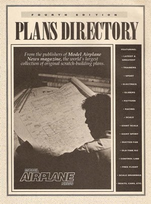 Model Airplane News Catalog Plans 1991