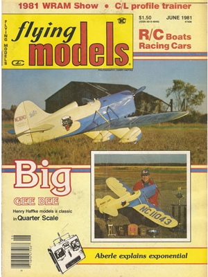 Flying Models June 1981