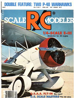 Scale RC Modeler April 1981
