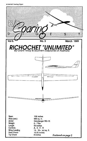 RC Soaring Digest March 1989