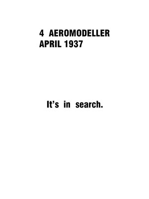 AeroModeller April 1937
