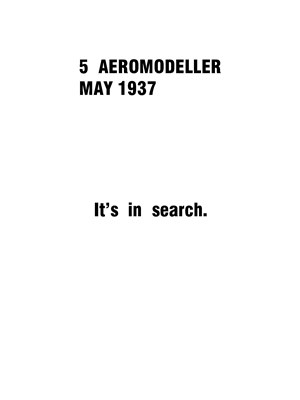 AeroModeller May 1937