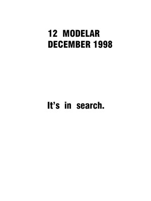 Modelar December 1998