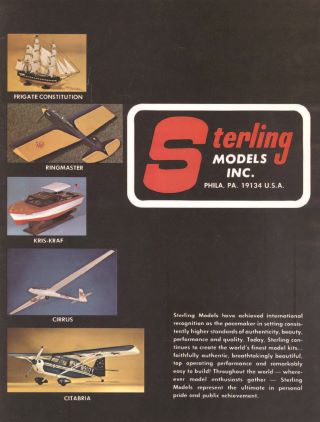 Sterling Models Catalog 1983