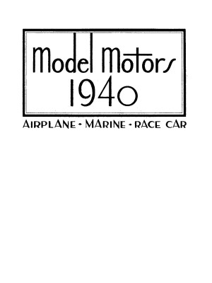 Model Motors 1940