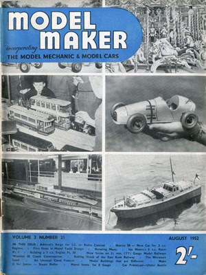 Model Maker August 1952